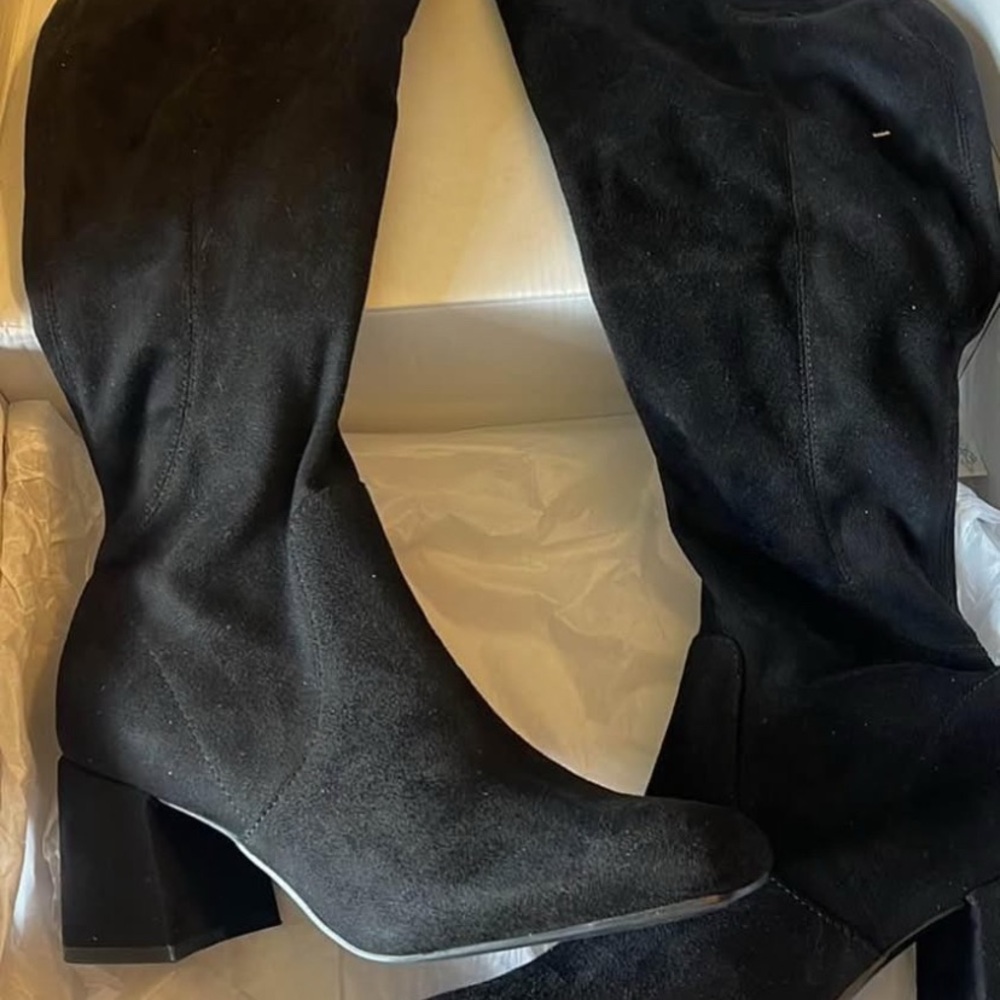 Nine West Black Over the Knee Boots